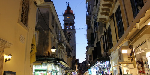 View of old town streets