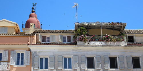 View of old town buildings