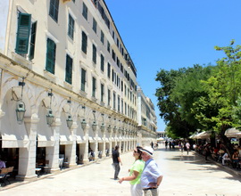 Liston Promenade, with its restaurants and bistros around